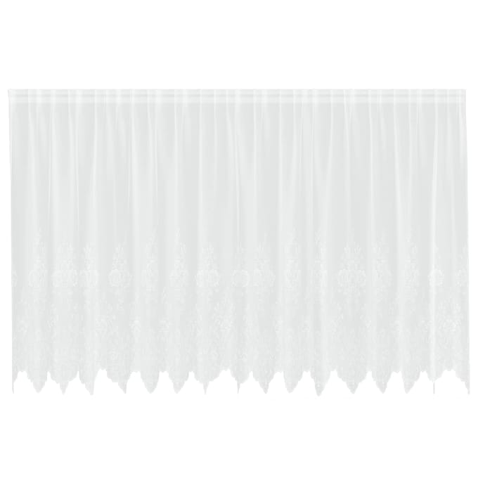 vidaXL Kantgordijn Wit 140 x 400 cm Polyester