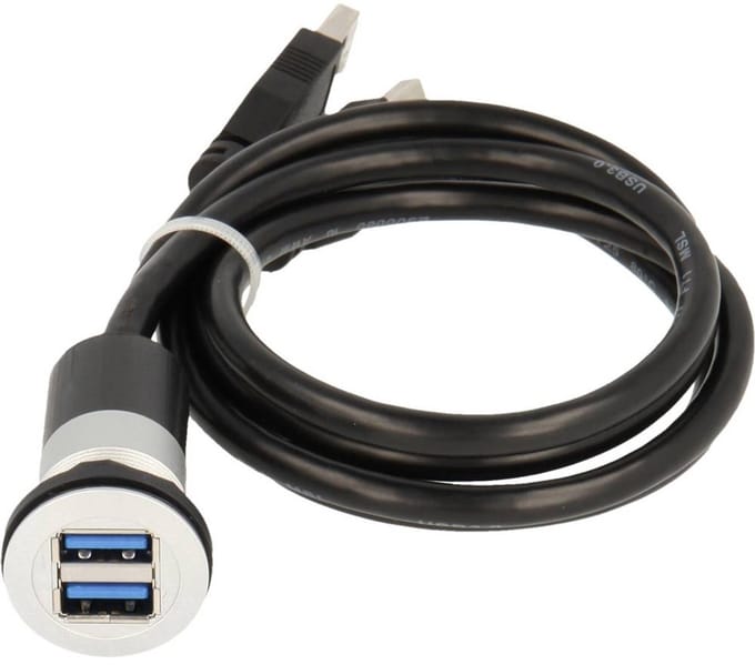 Schlegel Elektrokontakt RRJ_2USB3_150CM 2x USB 3.0-bus A - 2x USB 3.0-stekker A 1 stuk(s)