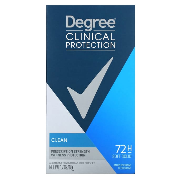 Déodorant Homme, Protection Clinique, Propre, Contrôle de la Transpiration, 1,7 oz (48 G) black