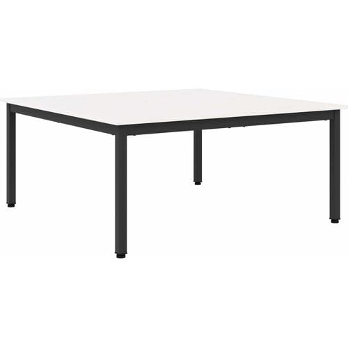 vidaXL - Salontafel - Wit - 100 - x - 100 - x - 45 - cm - Massief - grenenhout