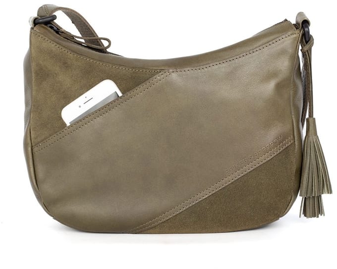 Leren Crossbodytas - Lorain - Groen