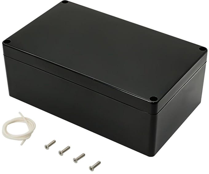 Project Box - Aansluitdoos Behuizing - Elektronica Bescherming - IP65 Waterdicht Stofdicht - 200 x 120 x 75 mm - Zwart