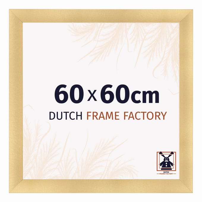 Fotolijst 60x60 cm - MDF - Goud Mat - Praag