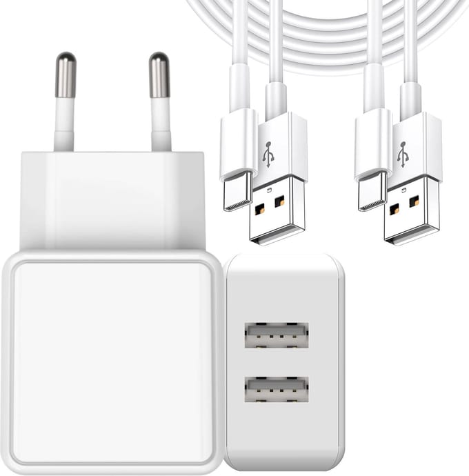 Usb C Oplader 12w usb naar usb C Kabel 2 Meter - Usb Adapter voor Galaxy A15 A16 A25 A35 A55 A56 A57