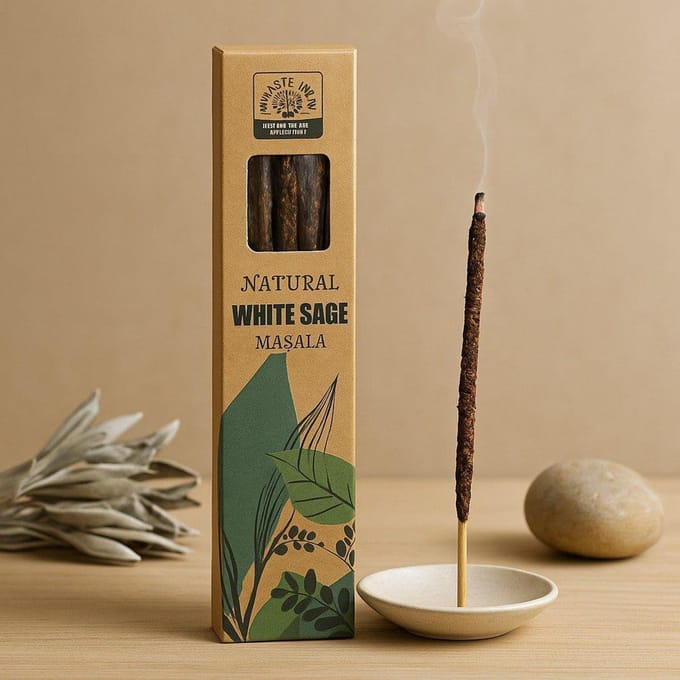 Natuurlijke Botanische Rookstokjes Witte Salie Namaste India 25g