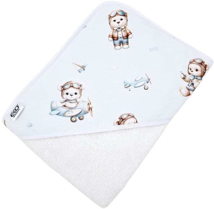 Bathrobe PILOT BEAR/WHITE