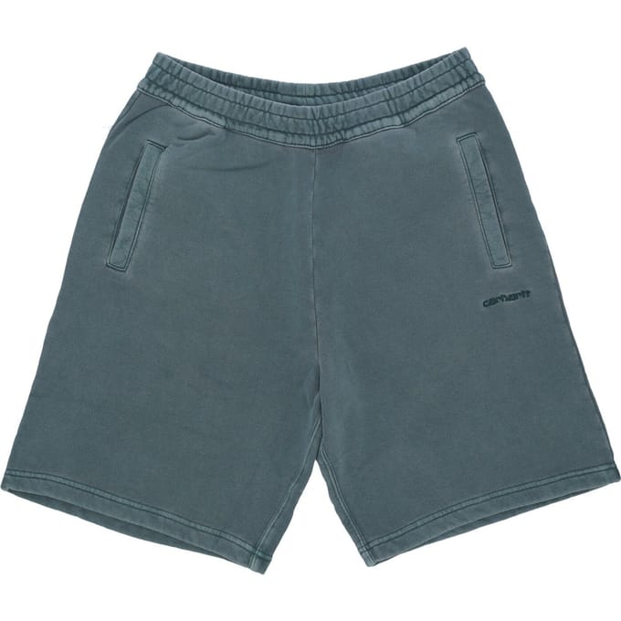 Duster Sweat Short Discovery Green Garment Dyed korte trainingspakbroek voor heren