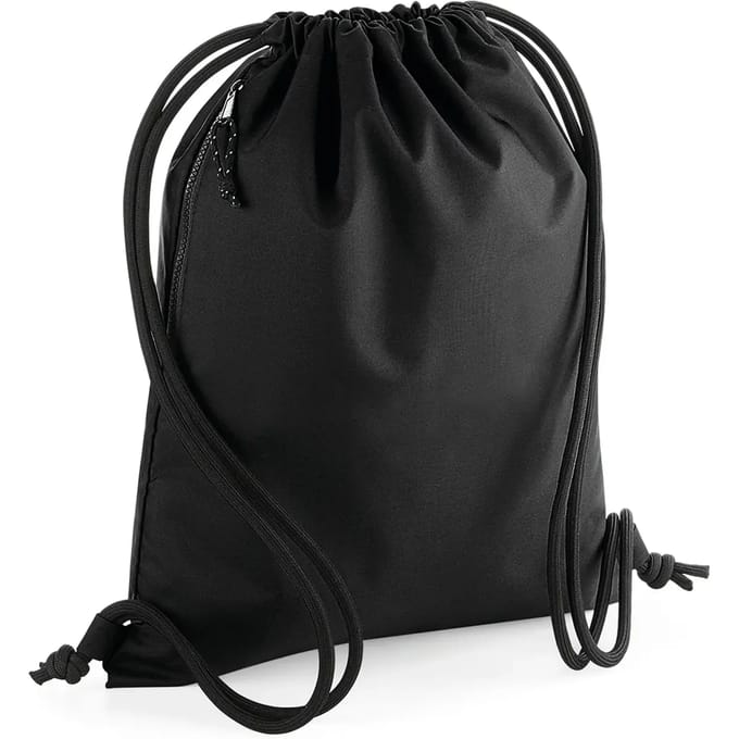 Gymtas 100% gerecycled polyester 40 x 48 cm (Black)