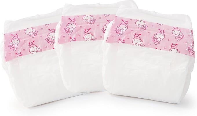 Luiers voor Poppen - Perfecte Accessoire voor Rollenspellen (3 Stuks)