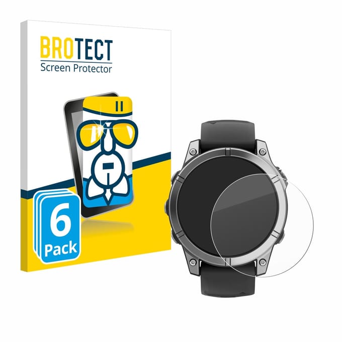 Screenprotector 6 Stuks voor Garmin Fenix E Beschermglas transparant