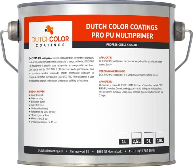 DCC PRO PU Multiprimer - 2.5L - Wit