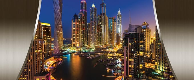 View Dubai City Skyline Photo Wallcovering