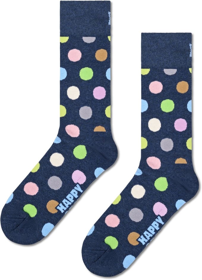 Happy Socks Big Dot Sock - unisex sokken - navy - Unisex - Maat: 41 - 46