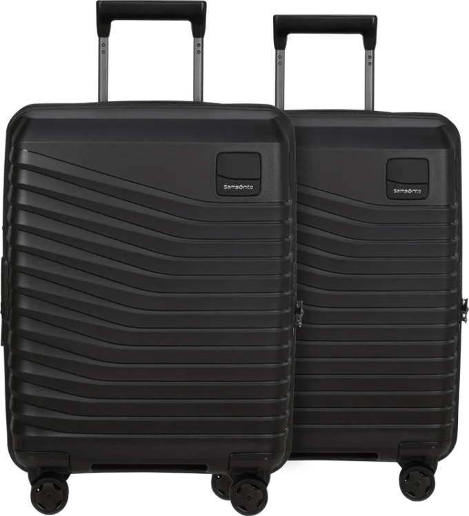 Samsonite Intuo Expandable Spinner 55cm Duo Pack Black