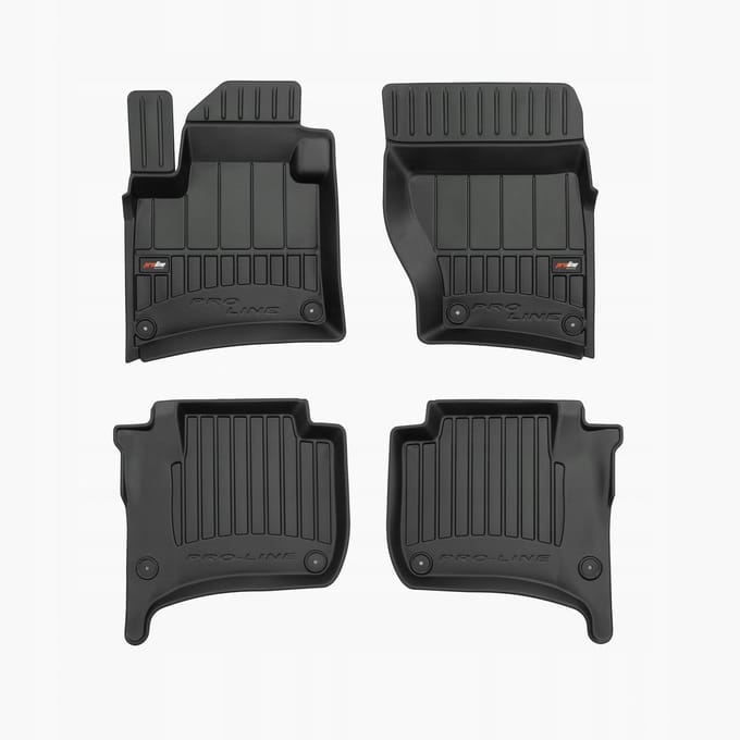 FROGUM PROLINE 3D Set - Rubberen Automatten + Kofferbakmat - Geschikt voor PORSCHE Cayenne II (2010-2017) - Zwart