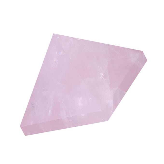 1PC Pyramide en Quartz Rose Cristal Rose Sculptures Figurines Décoration de Maison Article d'Ameublement gray