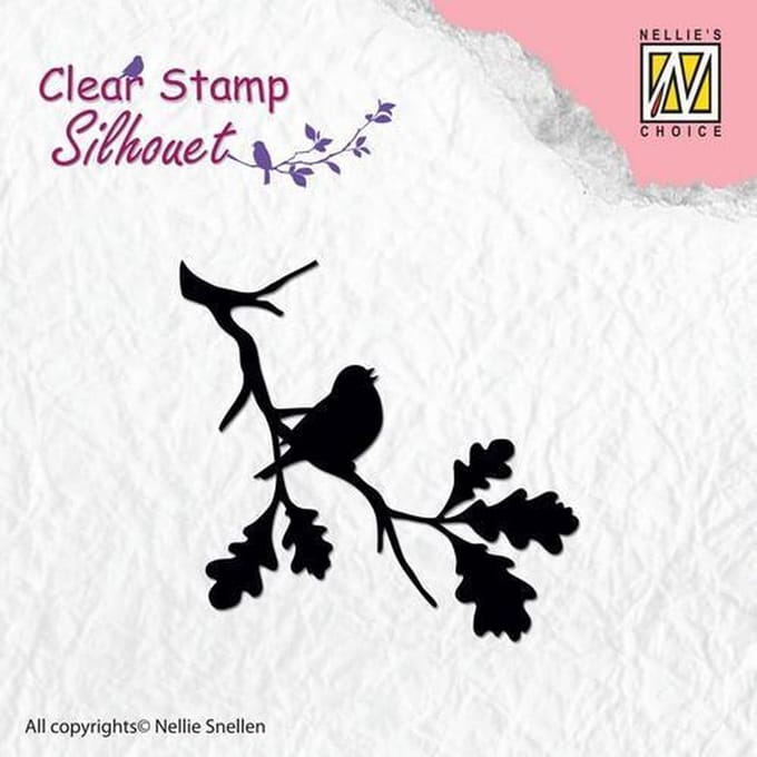 Nellies Choice stempel - Silhouette birdsong 2 SIL006