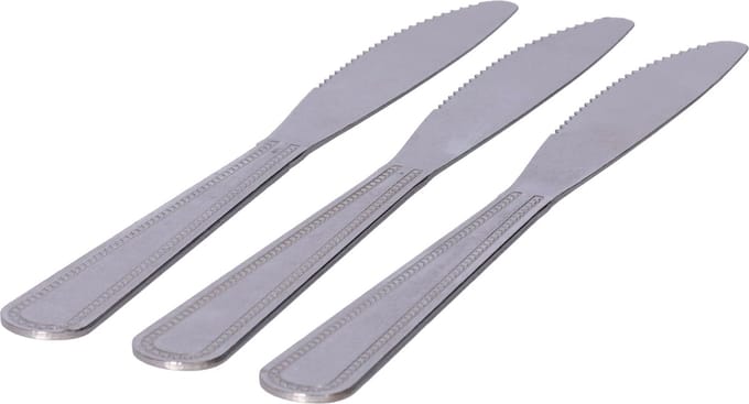 DID DInnermessen - 3x stuks - RVS - 22 cm - bestek messen - smeermessen