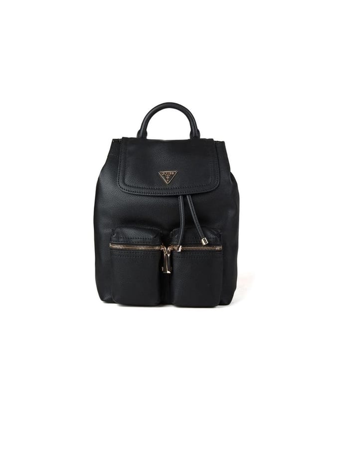 GUESS vrijetijdsrugzak rugzak Manhattan II Flap Backpack Black zwart