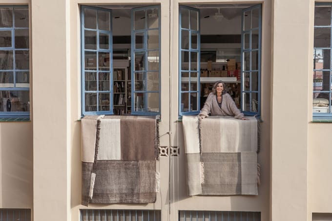 Nanimarquina Tress vloerkleed - oker - 200 x 300 cm