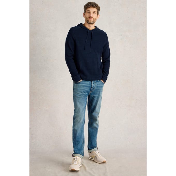 White Stuff Attadale Hooded Jumper Dark Navy Taglia: 3XL | Felpe con cappuccio Outlet | Uomo | Blu
