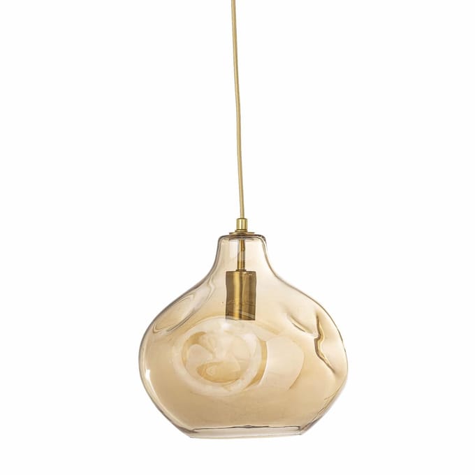 Bloomingville Hanglamp Glas Azizi Bruin