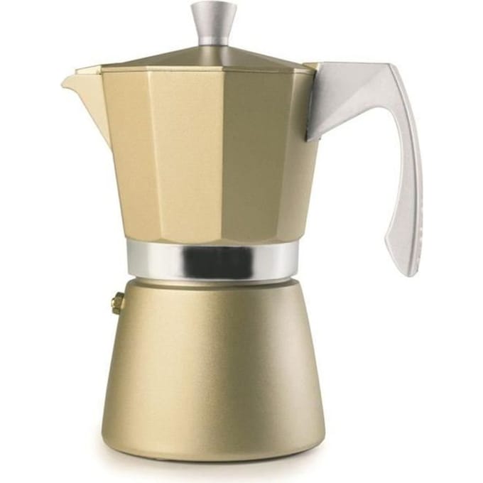 Espressopot - IBILI - Evva Golden - 9 Kopjes - 450 ml - Gietaluminium