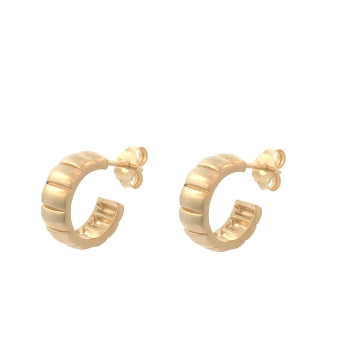 Lauren Sterk Amsterdam - oorringen - huggies - 14k verguld - extra coating