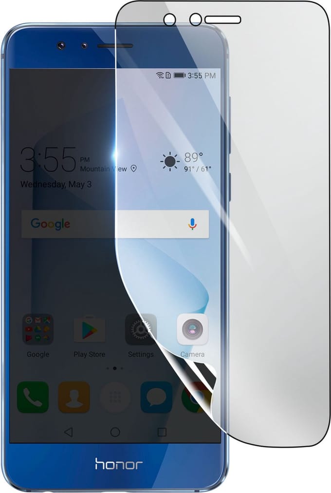 3mk, Geschikt voor Honor 8, Schokbestendige Hydrogel Screenprotector, Transparant