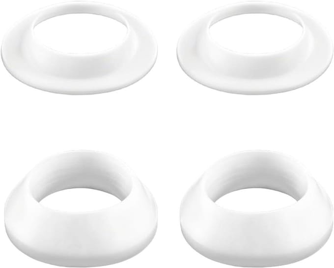 Afvoerafdichting - Afdichtring Pakking - Lekkage Stoppen - Verdikte Siliconen - 56mm Buitendiameter - Wit