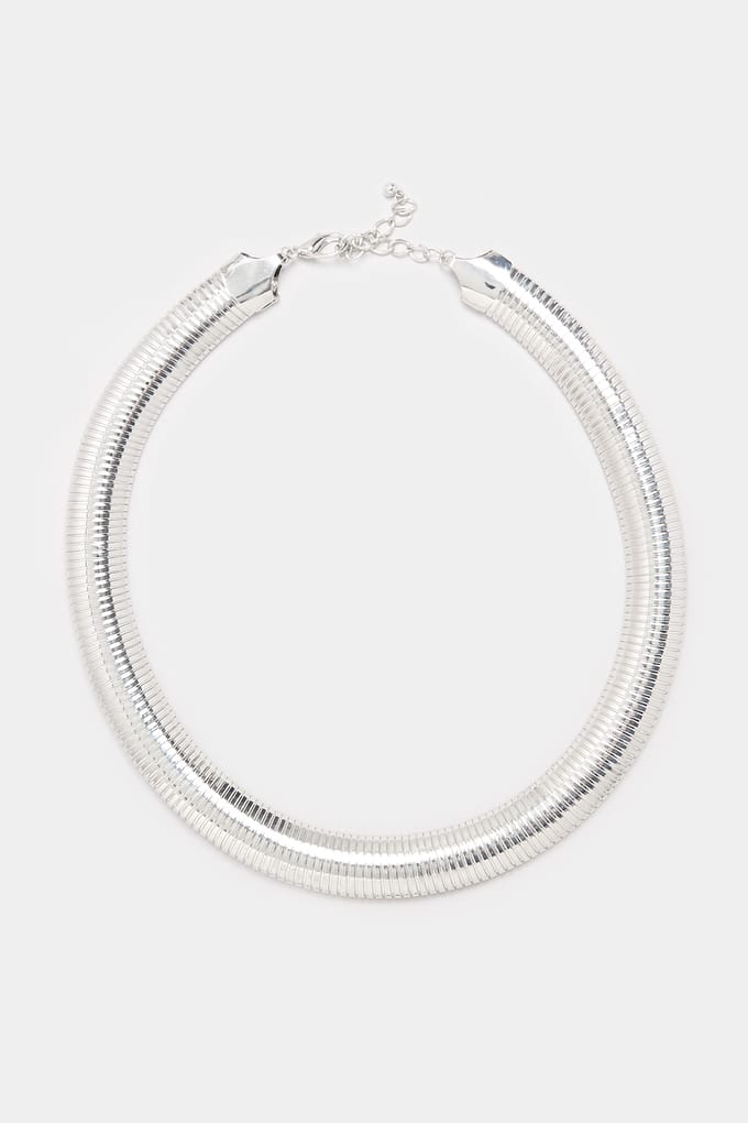 Yours Statement Chokerketting In Zilversize One Size