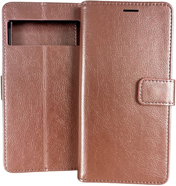 Bookcase Geschikt voor: Google Pixel 6 - Rosegoud - portemonnee hoesje
