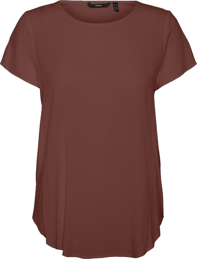 VERO MODA - VMBECCA PLAIN SS TOP WVN NOOS - Dames - Blouses