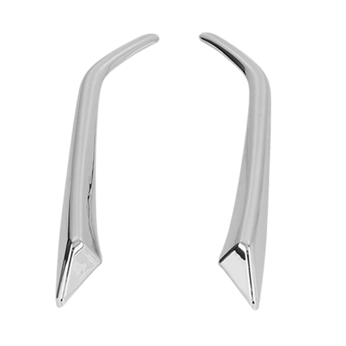 2 stuks Voor Mistlamp Ooglid Sierstrips ABS Chroom Decoratie voor Mazda CX?3 2015?2019 white