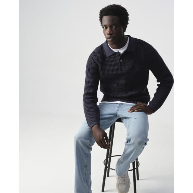 J.C. Rags Baker polo long sleeve