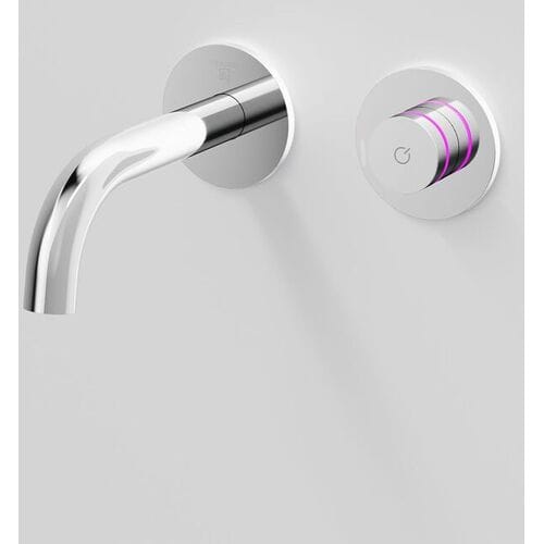 Steinberg iFlow fully electronic wall-mounted washbasin fitting, round rosette 390.1810