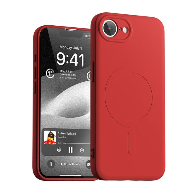 Mercury Semi-Silicone Magsafe Iphone 16E Hoesje Met Magnetische