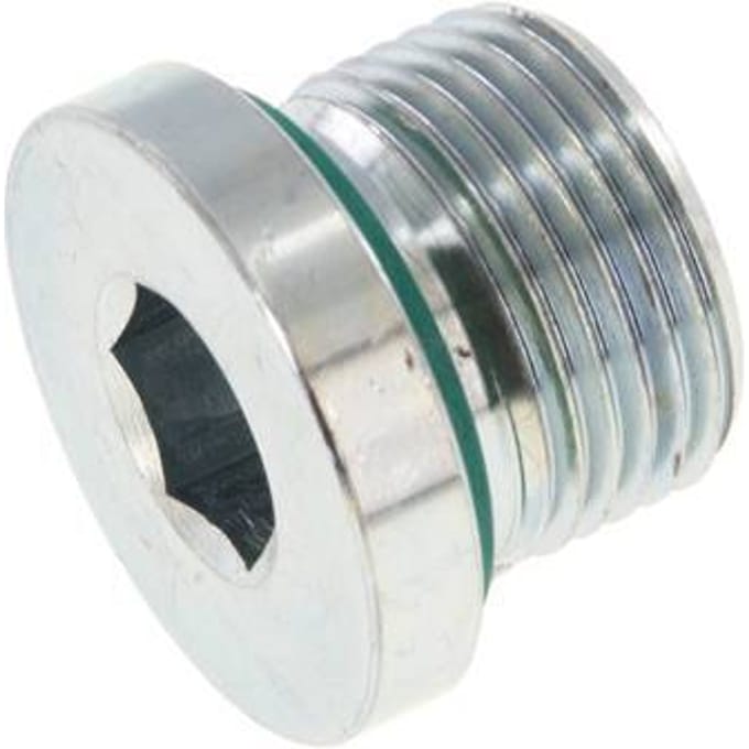Plug M20 X 1.5 Staal FKM met Binnenzeskant 400bar [2 Stuks]