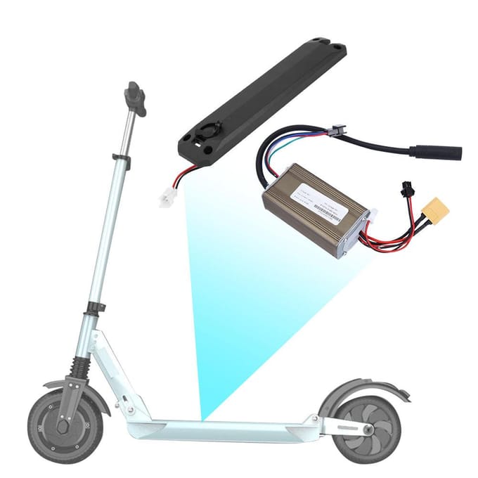 36V Controllerpaneel met Oplaadpoortafdekking voor KUGOO 8 Inch Elektrische Scooter Accessoire black