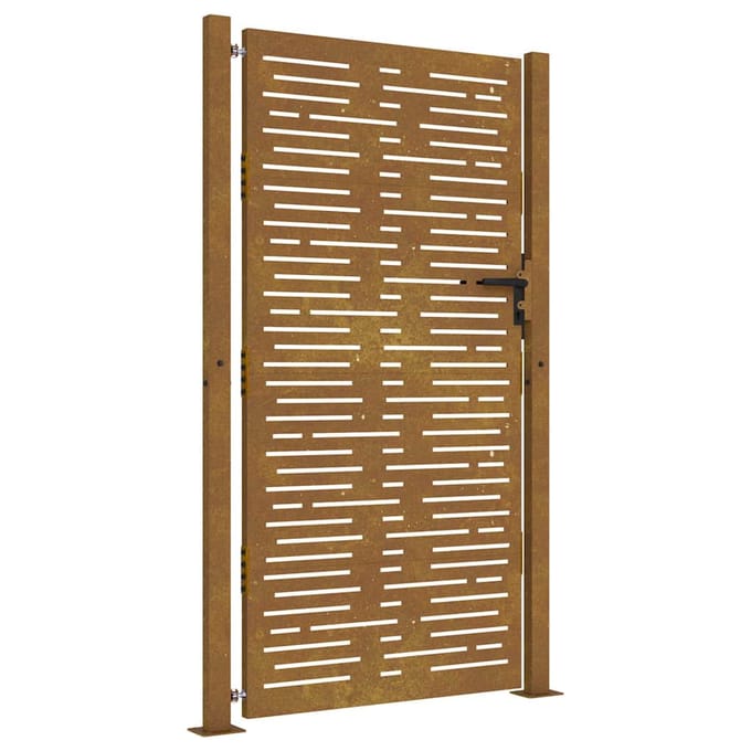 Tuinpoort, 105X180 Cm, Cortenstaal, Rechthoekig Motief