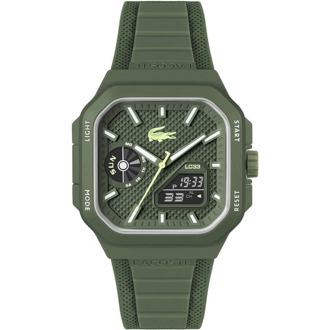 Lacoste LC2011505 LC33 Kunststof Groen 44x50mm