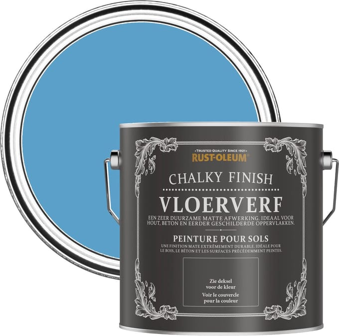 Rust-Oleum Blauw Vloerverf - Ceruleumblauw 2,5L