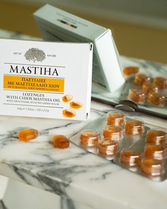 4 Pack - Mastiek keelpastilles