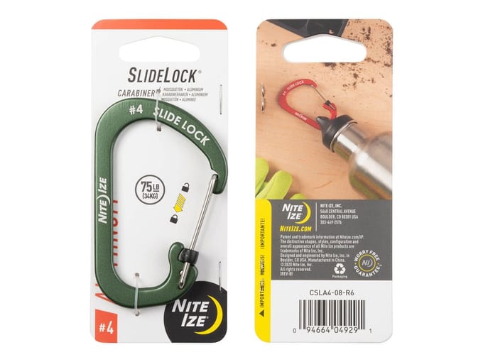Nite Ize Karabijnhaak Slidelock Aluminium groen #4