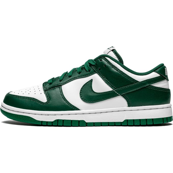 Baskets Unisexe Nike Dunk Low Michigan State Vert Blanc Vert Équipe DD1391-101 38.5