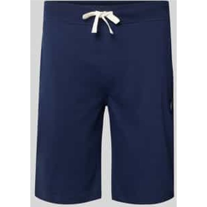 Korte broek van jersey met geborduurd logo