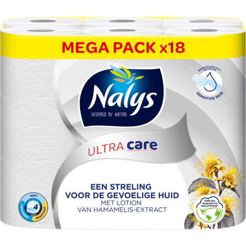 Nalys - Ultra care - toiletpapier 4-laags - pak 18 rollen