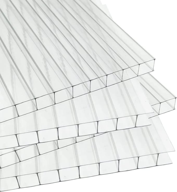 14 Stuks Polycarbonaat Platen voor Kassen en Broeikassen 4mm UV-Bestendig