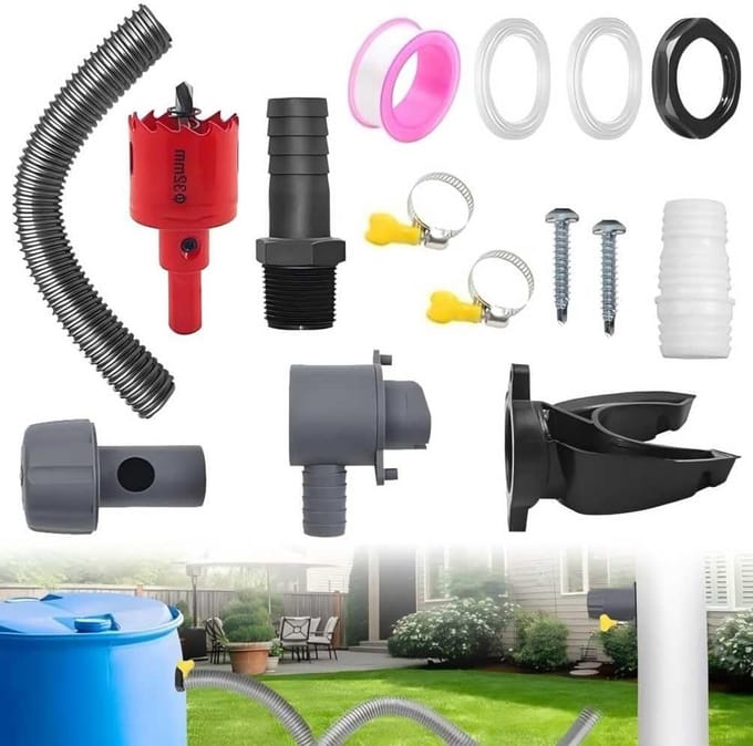 Regenwaterafvoer Verticale Opvangset voor Regenpijpen 70-110 mm