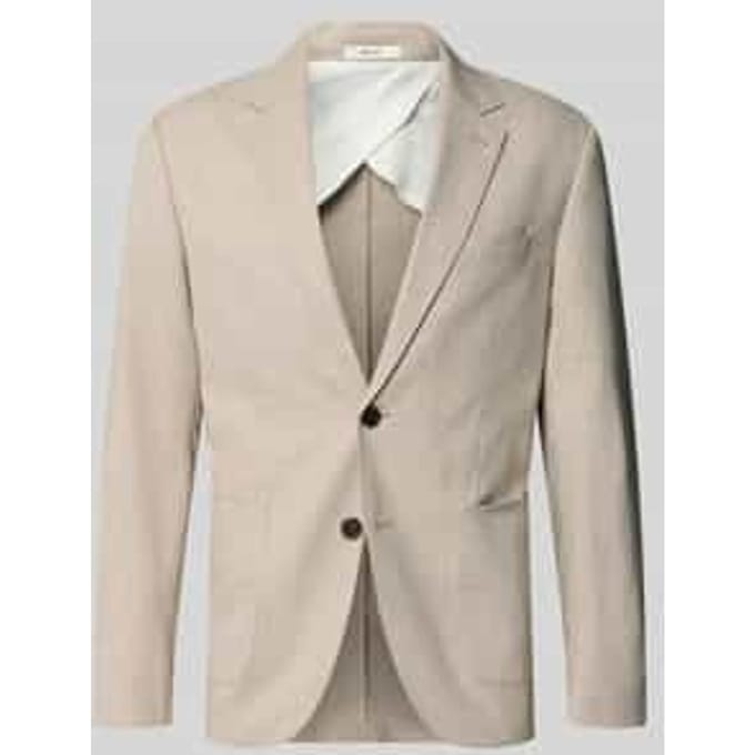 regular fit colbert met linnen en viscose model 'DALI'